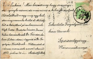 1912 Polhora, Árva-Polhora, Oravská Polhora; Rasofszky nyaraló / villa. photo (ragasztónyom / glue marks...