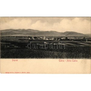 Poprád (Magas-Tátra, Vysoké Tatry); látkép. Stengel &amp; Co. 9025. / general view (EK)