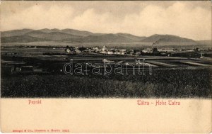 Poprád (Magas-Tátra, Vysoké Tatry); látkép. Stengel & Co. 9025. / general view (EK)