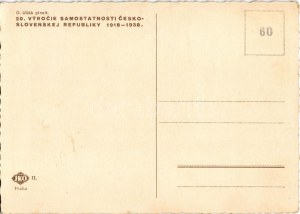 1918-1938 Pozsony, Pressburg, Bratislava; a Csehszlovák Köztársaság megalapításának 20. évfordulója, vár...