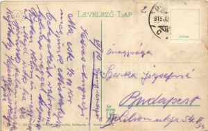 1915 Pozsony, Pressburg, Bratislava; Donaulände / Dunasor, vár, gőzhajó magyar zászlóval. Vasúti levelezőlapárusítás 19...