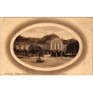 1912 Pozsony, Pressburg, Bratislava; Frigyes főherceg palotája, automobil / Erzherzog Friedrich Palais ...