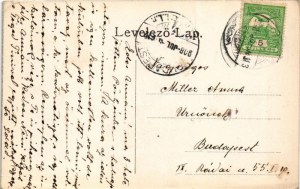 1908 Pöstyén, Pistyan, Piestany; Königin Elisabeth-Denkmal / Erzsébet Királyné (Sissi) szobra ...