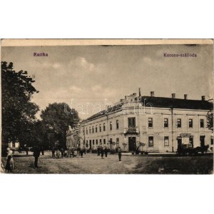 Ruttka, Vrútky; Korona szálloda, Varjassy László üzlete / hotel, shop (EK)