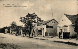 1938 Szentantal, Svaty Anton; Fő utca. Luzsicza János asztalosmester üzlete. Fogyasztási szövetkezet kiadása ...