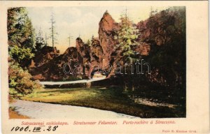 1906 Sztracenai-völgy, Ztracená, Stracenovska dolina, Stratena; Sztraczenai sziklakapu. Fejér E. kiadása ...