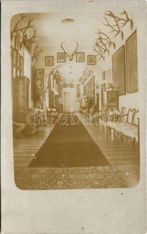 Tallós, Tomásikovo; Gróf Esterházy kastély, belső / castle interior (vágott / cut)