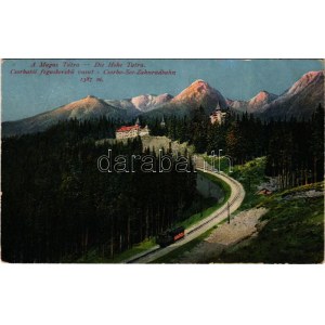 1918 Tátra, Magas-Tátra, Vysoké Tatry; Fogaskerekű vasút a Csorba tóhoz / Zahnradbahn zum Csorbasee / cogwheel railway ...