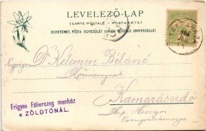 1905 Tátra, Tatry; Fehérpataki völgy, Zöld tó a Frigyes főherceg menházzal, Karbunkulustorony ködben...