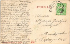 Zsiványtorony, Zsivánska veza (Felsőkosztolány, Horny Kostolan); vár. Brunczlik Imre kiadása (Aranyosmarót) / castle ...
