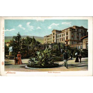 Abbazia, Opatija; Hotel Stephanie. Verlag von G. Rüger &amp; Co. / hotel (EK)
