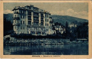 1933 Abbazia, Opatija; Sanatorio Lakatos / Szanatórium / Sanatorium (EK)