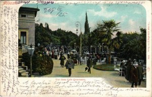 Abbazia, Opatija; Vor dem Café Quarnero. G. Rüger & Co. / café terrace (EK)