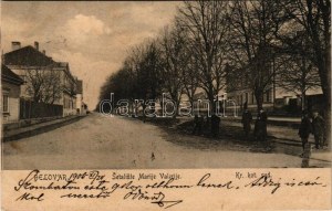 1905 Belovár, Bjelovar; Setaliste Marije Valerije, Kr. kot. sud. J. Fleischmann / utca / street + 