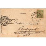1905 Belovár, Bjelovar; Setaliste Marije Valerije, Kr. kot. sud. J. Fleischmann / utca / street + BROD - NAGY...