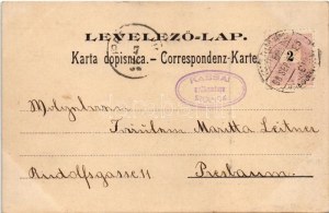 1899 Eszék, Essegg, Osijek; Hauptplatz, Festung / Glavni trg tvrdja / Fő tér, lóvasút. Ottokar Rechnitzer kiadása ...
