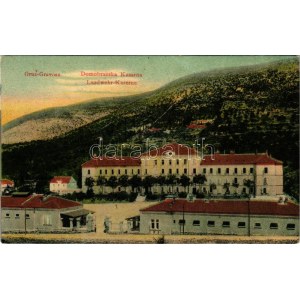 Gruz, Gravosa; Domobranska Kasarna / Landwehr-Kaserne / K.u.K. military barracks. W.L. Bp. 4681. (szakadás / tear...