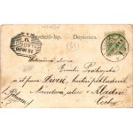 1900 Károlyváros, Karlovac; Pogled na Zrinjski trg / Zrínyi tér, David Kramer, Jos. Purebl üzlete. St. Jugovic kiadása ...