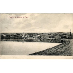 1913 Novalja, Pozdrav iz Novalje na Pagu / general view