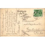 1908 Pola, Leuchtturm Scoglio Porer / Világítótorony / lighthouse. Phot. A. Beer, F.W. Schrinner 1908. (kis szakadás ...
