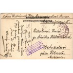 1917 Pola, Pula; Trg Comizio / square, market, shops + K.u.K. Marinespital Pola Briefzensur (EK)