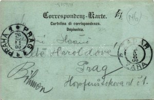 Preko, Oltre; Chiostro San Paolo. C. Ledermann jr. (Wien) / Szent Pál kolostor, Galevac sziget, kikötő...