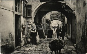 1913 Rab, Arbe; utca részlet / street view (EK)