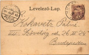 1900 Huszt, Chust, Khust; vámhíd a határnál / customs bridge on the border (EK)