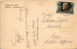 1940 Huszt, Chust; Podzimni trh; naklada Josef Belza / autumn fair, market (EK)