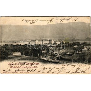 1903 Fehértemplom, Ung. Weisskirchen, Bela Crkva; látkép, vasútállomás, gőzmozdony. Th. Hepke's Nachfl 3027. ...