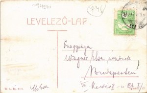 1910 Nagykikinda, Kikinda; Ferenc József tér, piac, templom. W.L. Bp. 2127. / square, market, church (gyűrődés / crease...