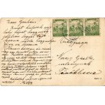 1918 Újozora, Új-Ozora, Uzdin; Elemi iskola, Községháza. Klauber Ignác kiadása / elementary school, town hall (EK...