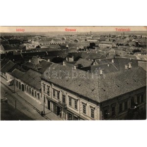 Versec, Werschetz, Vrsac; látkép, J. Lederer, Weisz üzlete / general view, shops