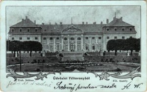 1902 Féltorony, Halbturn; Habsburg Frigyes főherceg kastélya / Erzh. Schloss / castle. Art Nouveau (Rb...