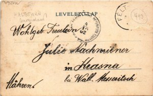 1902 Féltorony, Halbturn; Habsburg Frigyes főherceg kastélya / Erzh. Schloss / castle. Art Nouveau (Rb...
