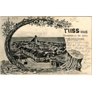 1906 Kismarton, Eisenstadt; Esterházy herczeg várkastélya. Dick Ede kiadása, Szecessziós ...