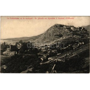 1916 Shkoder, Shkodra, Skadar, Skodra, Scutari, Skutari; La forteresse et la mosquée de plomb en Ajassum...