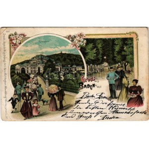 1900 Baden bei Wien, Curhaus. Regel &amp; Krug / spa (b)