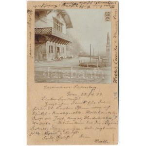 1899 (Vorläufer) Graz (Steiermark), Schweizerhaus aus Schlossberg. photo (Rb)