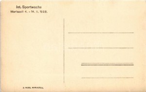 Mariazell (Steiermark), International Sportwoche 4.-14. II. 1928. / Inernational Sport Week, horse race...