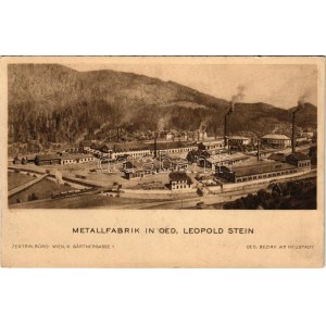 Oed (Waldegg, Wiener Neustadt), Metallfabrik, Leopold Stein / metal factory, industrial railway