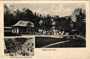 1911 Pfandl bei Bad Ischl, Gasthof des Herrn Unterberger. Verlag Franz Hofer Photograph / inn...