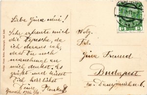1911 Pfandl bei Bad Ischl, Gasthof des Herrn Unterberger. Verlag Franz Hofer Photograph / inn...