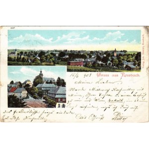 1903 Rossbach, Verlag Joh. Hendel / view, church (EM)