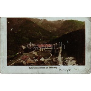 1899 Semmering, Kaltwasserheilanstalt. Fritz Gratl Foto / spa, bath (EM)
