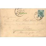 1900 Weibern, J. Götzendorfer's Sägewerk, Totalansicht, Pfarr Platz, Schule. H. Claudi / sawmill, forest industry...