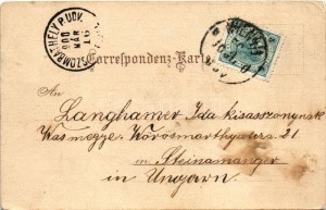1900 Wien, Vienna, Bécs; Volkstheater mit Raimunds-Denkmal / theatre, monument. Verlag v. Karl Stücker's Kunstanstalt...