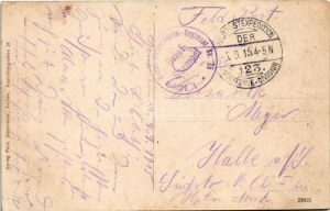 1915 Herbesthal, Brücke über die Bahnstrecke Cöln-Aachen-Brüssel-Paris. Verlag Ferd. Schweitzer / railway bridge...