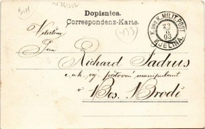 1903 Bijeljina, Bjelina; Stadttheil Ledinka. Árpád Weil / street + 