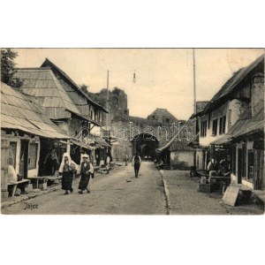 Jajce, street view, shop of Delic. Verlag Sandor Engel (fl)
